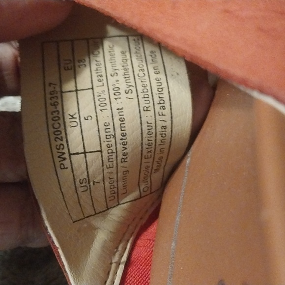 Pendleton Madeira Beach Thong Sandals - Orange/Red Size 7 - Picture 2 of 8